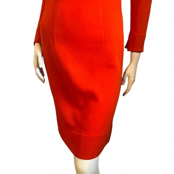 ADDE Originals CALIFORNIA  1960s high neck Red knit Dress Size Small/medium - Picture 3 of 7